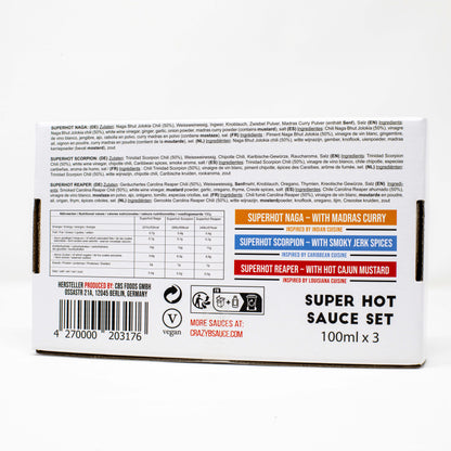 Superhot Box - 3er-Set scharfer Saucen